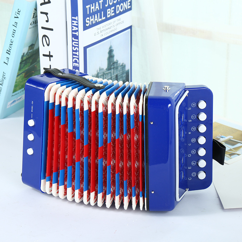 SOURCE Manufacturer 7 Key 2 Bass Accordion Children's Toy Accordion Children's Enlightenment Musical Instrument