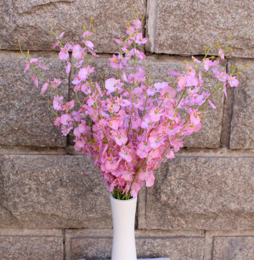 跳舞兰仿真花艺兰迎春花家居客厅桌面纸箱文化办公仿真植物仿真园