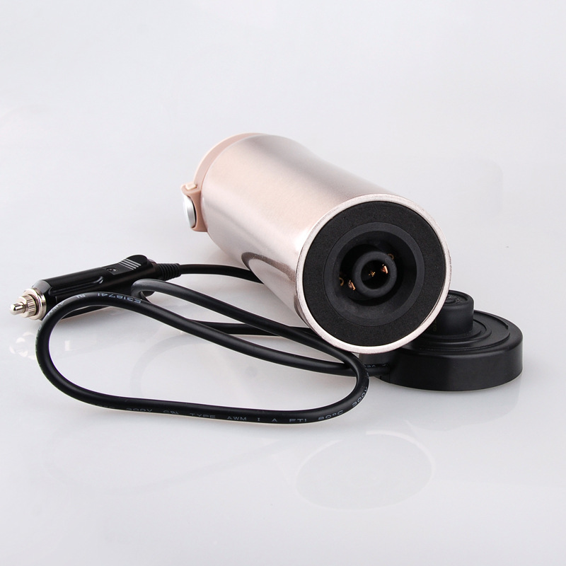Factory Wholesale Car Stainless Steel Heating Cup 12V Car Water Boiling Cup New Car Mounted Electric Cup