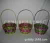 supply weave Easter Christmas colour Baskets Bamboo Packaging basket colour Toys gift Packaging basket
