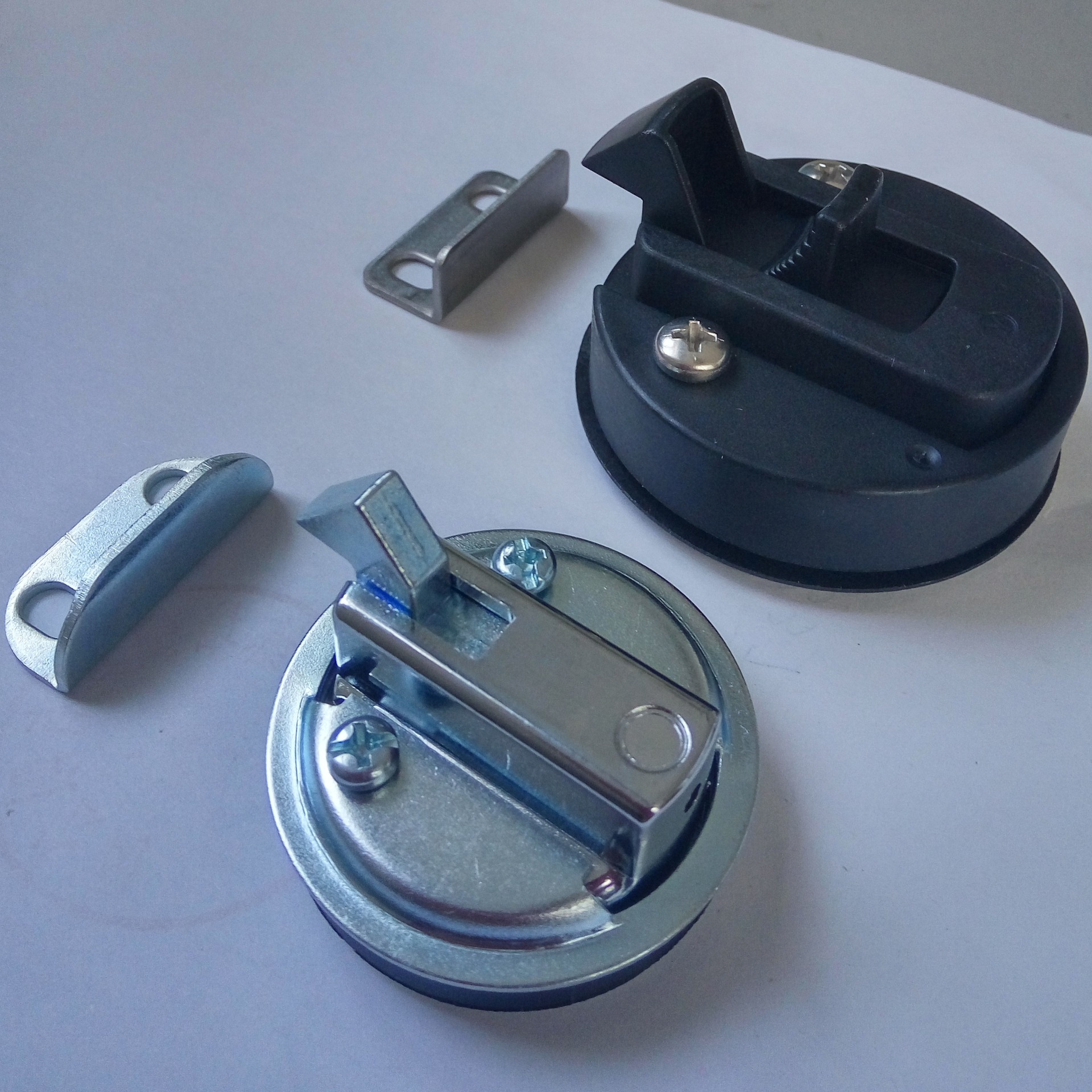 圆形平面拉手锁dk619-3 房车机车船舶隔离舱工具箱平面拉环锁金属