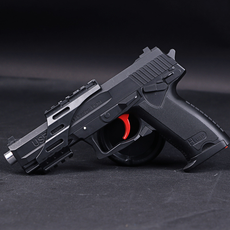 悍迪usp水弹枪电动连发水弹枪7mm水弹玩具枪回膛电动连发hd15-1