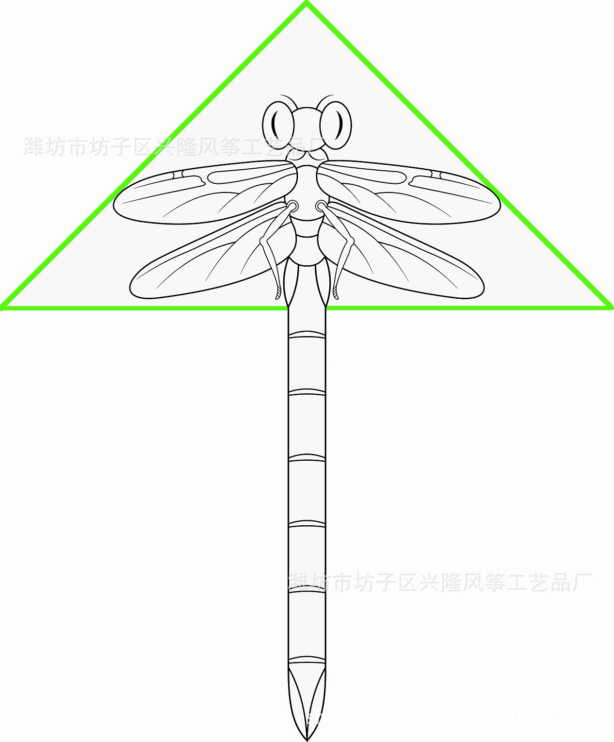 潍坊风筝 diy 空白 儿童绘画填色 涂鸦 教育教学 厂家批发