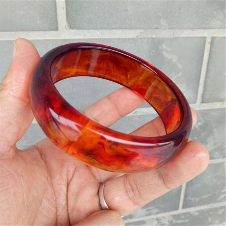 蜜蜡手镯_蓝紫红血琥珀 琥珀蜜蜡 红蜜蜡中宽手镯批发 - 阿里巴巴