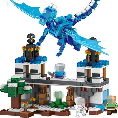 将牌79253 儿童益智拼装积木婴儿早教玩具 卡通动物 蓝色天空之