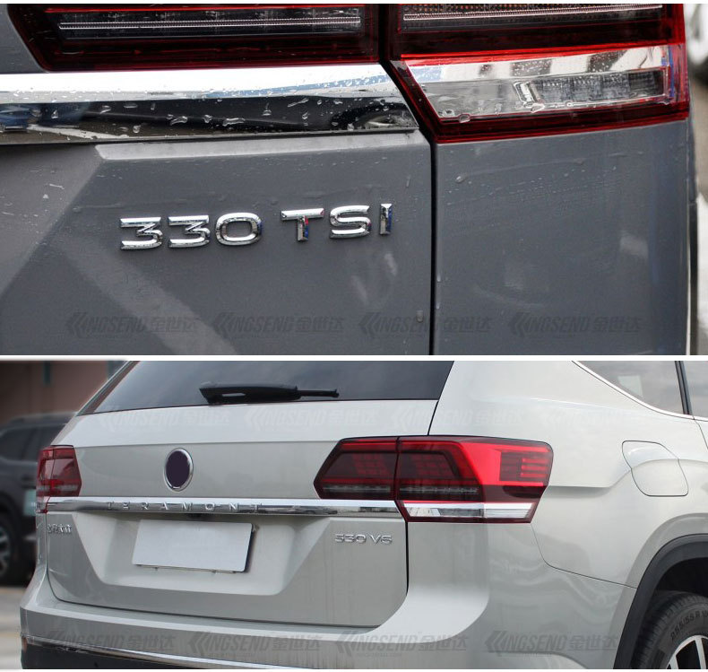 适用于途昂排量标途昂330 380 tsi 530 v6车标字标车贴尾标