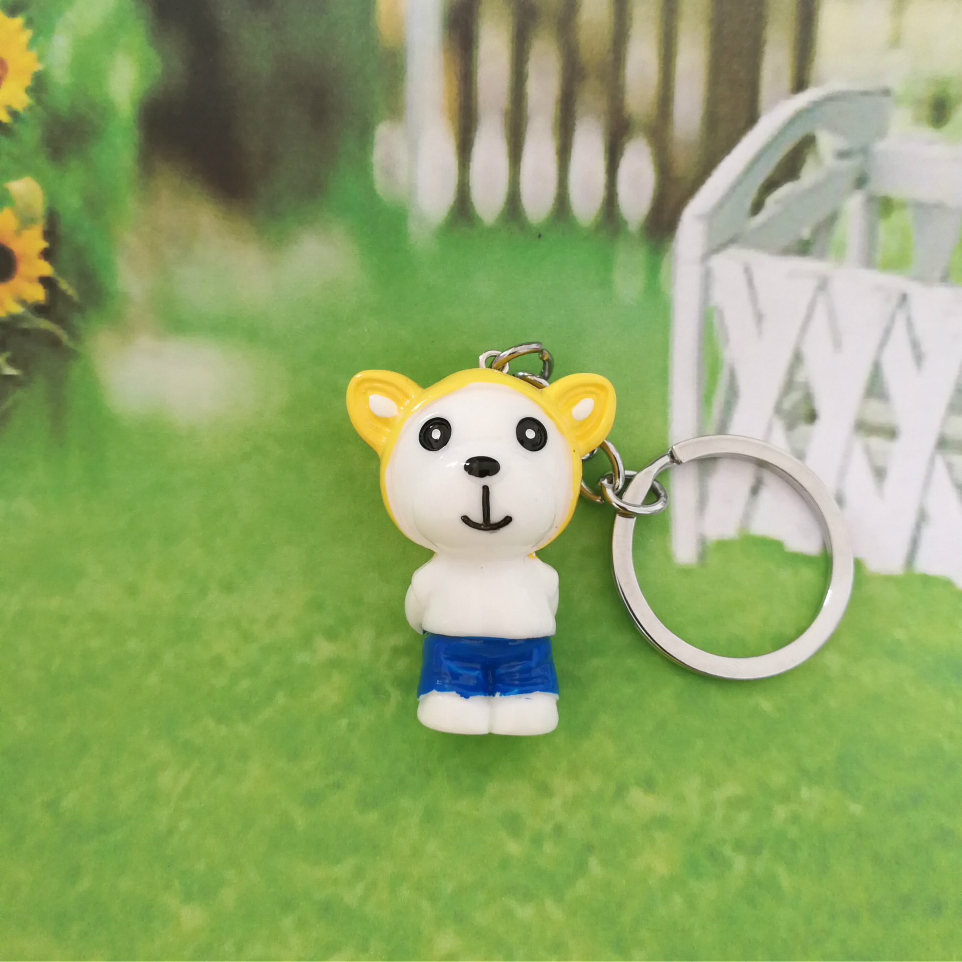 批发定制厂家直销 卡通单身狗钥匙扣 手机绳配件创意礼品钥匙圈