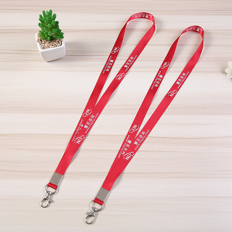 工作证胸卡吊绳挂绳 证件工牌厂牌织带 龙虾扣手机绳厂家定制logo