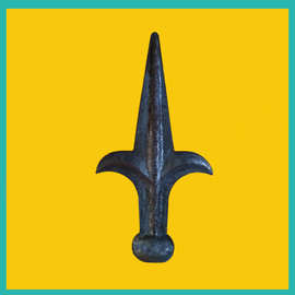 锻打枪尖矛头围栏护栏 枪头矛尖熟铁热锻铁艺配件 厂家直销