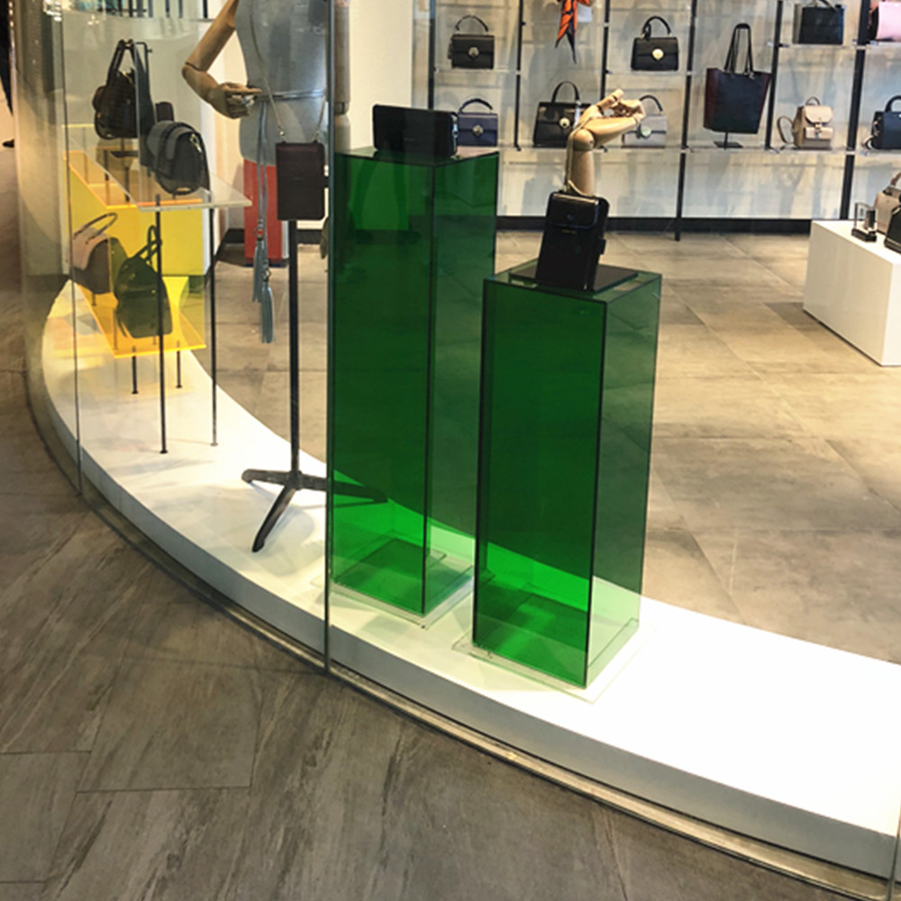 定做亚克力专卖店手提包展示架 亚克力橱窗产品展示道具厂家直销