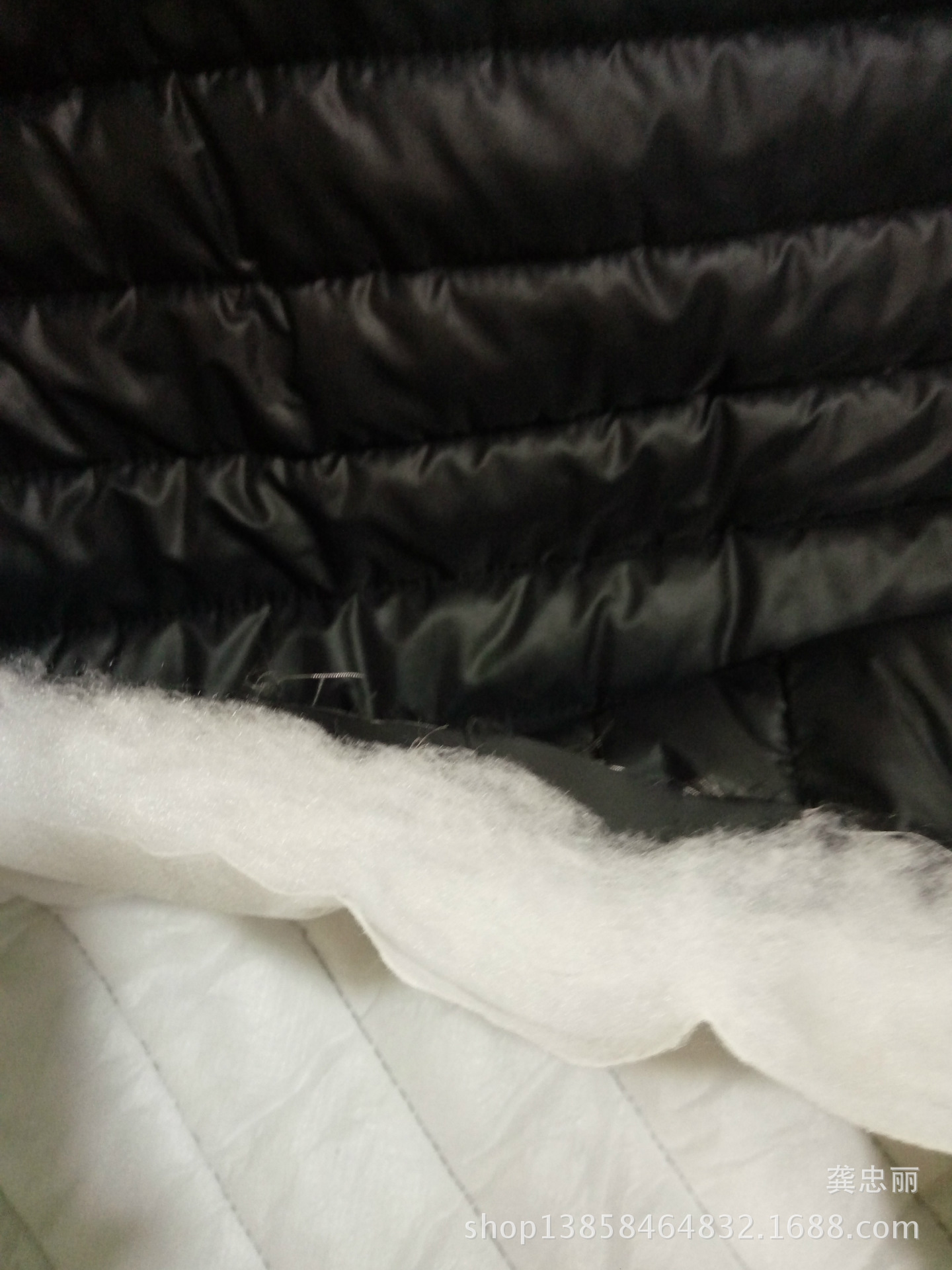 厂家直销40d 20d全消光尼丝纺防水压光绗缝直条羽绒服面料 棉服