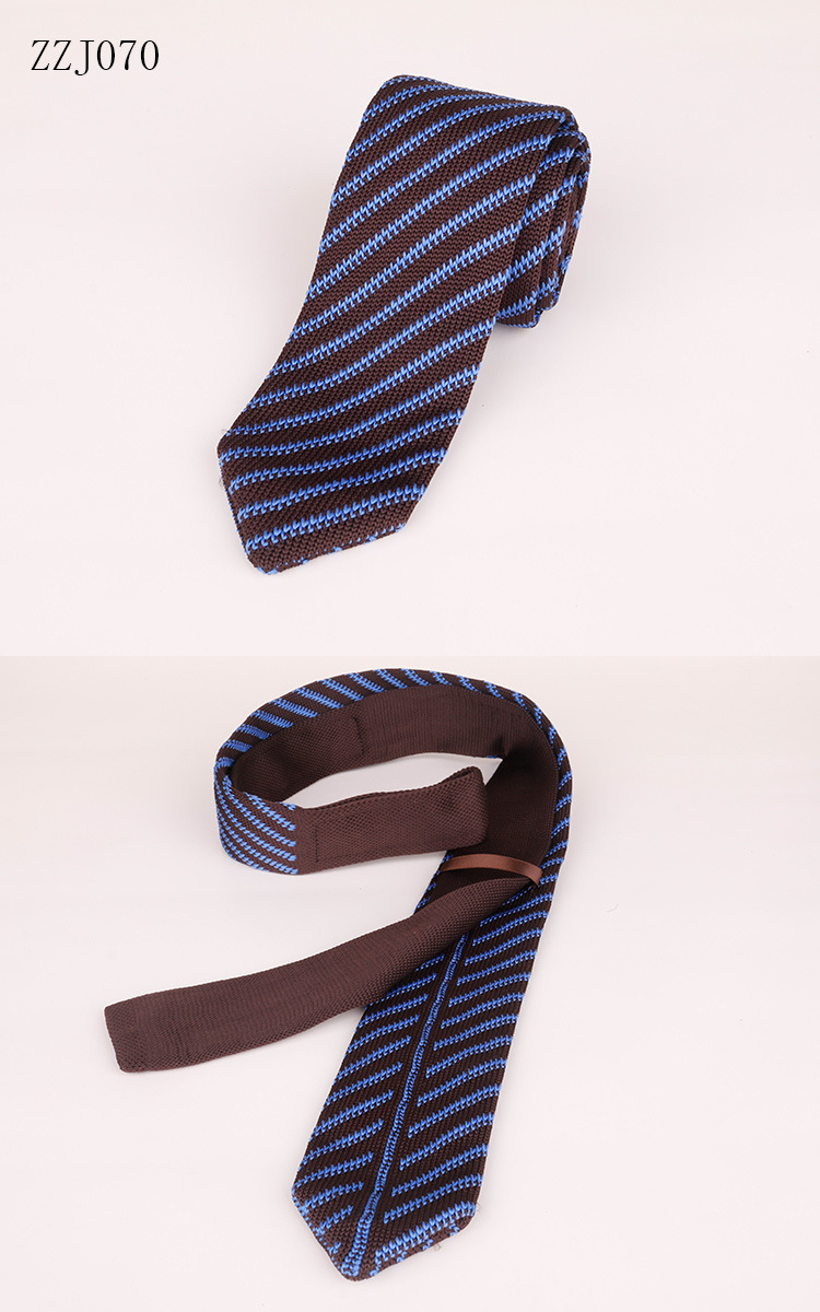 现货针织领带6公分尖头毛线加长领带新款男士商务休闲西装搭配