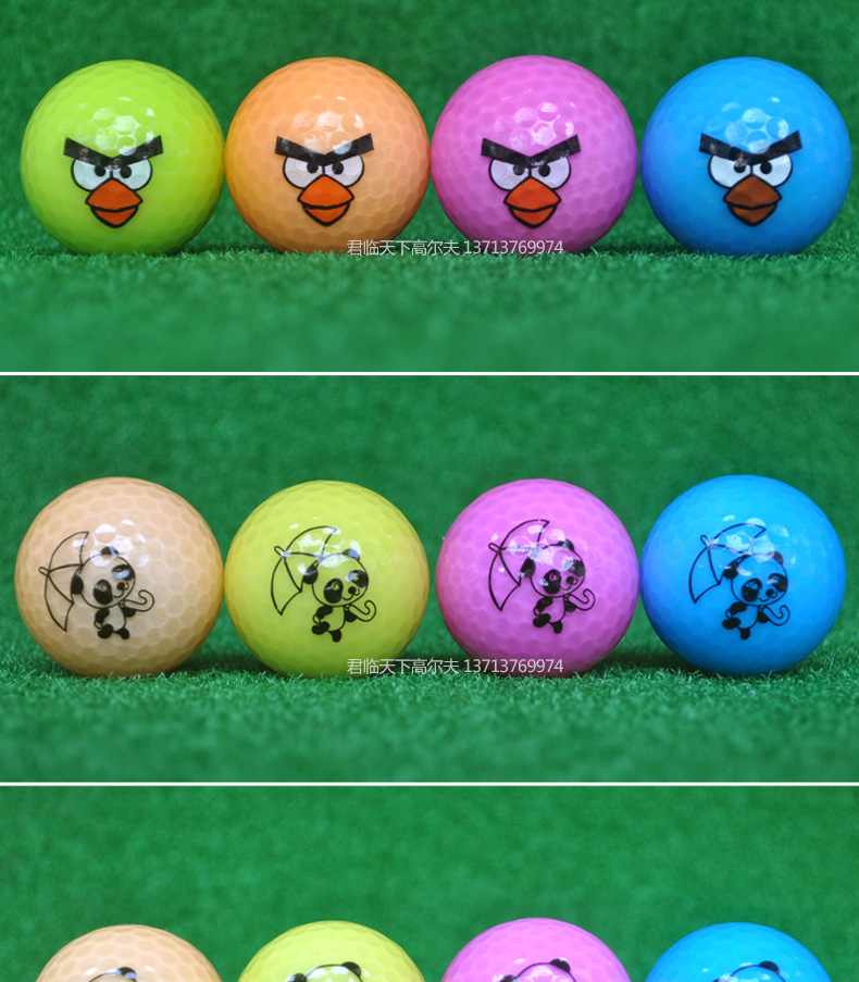 全新高尔夫水球 高尔夫水晶球 礼品球 双层练习球 可订制各种图案