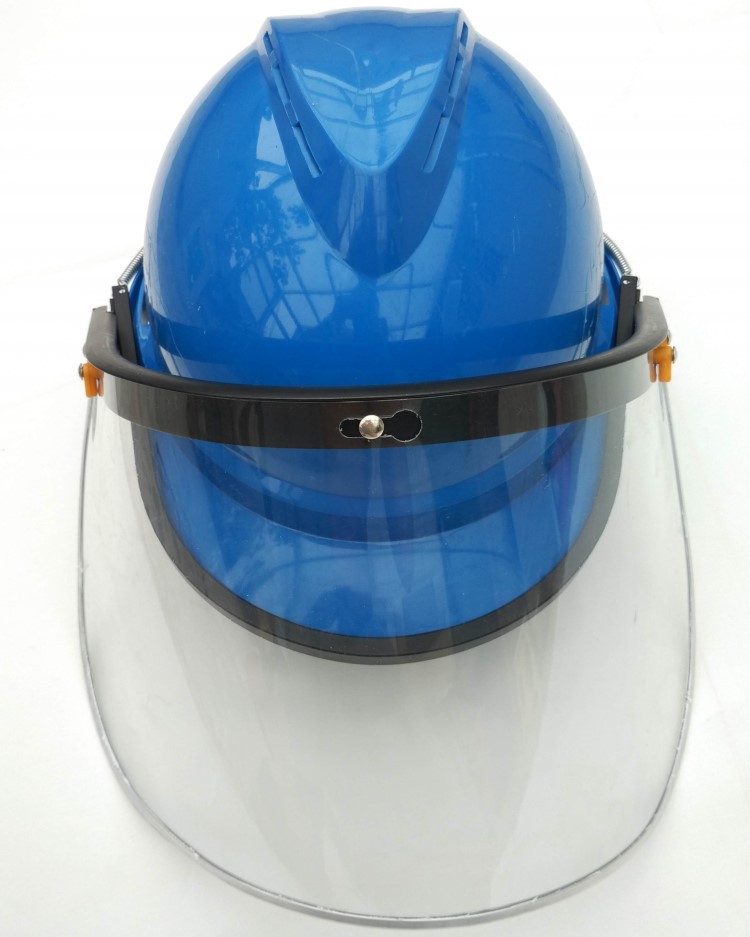 防液体飞溅头罩 lng加液站防护面罩液氮防冲击防冻耐低温头盔面屏