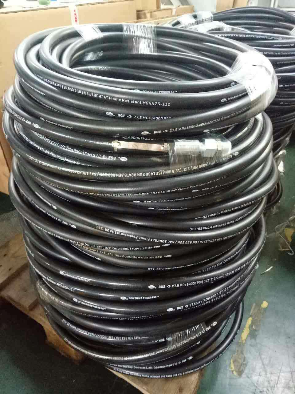 美国伊顿eaton进口高压油管ec110-08rl一层钢丝橡胶管硅胶管