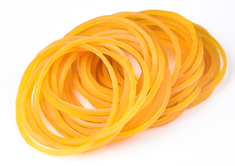 越南黄色橡皮筋直径4cm 高弹力耐高温 像皮筋像皮圈 圆皮筋像胶圈