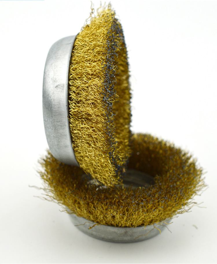 厂家直销碗型钢丝轮金属除锈机用钢丝刷 角