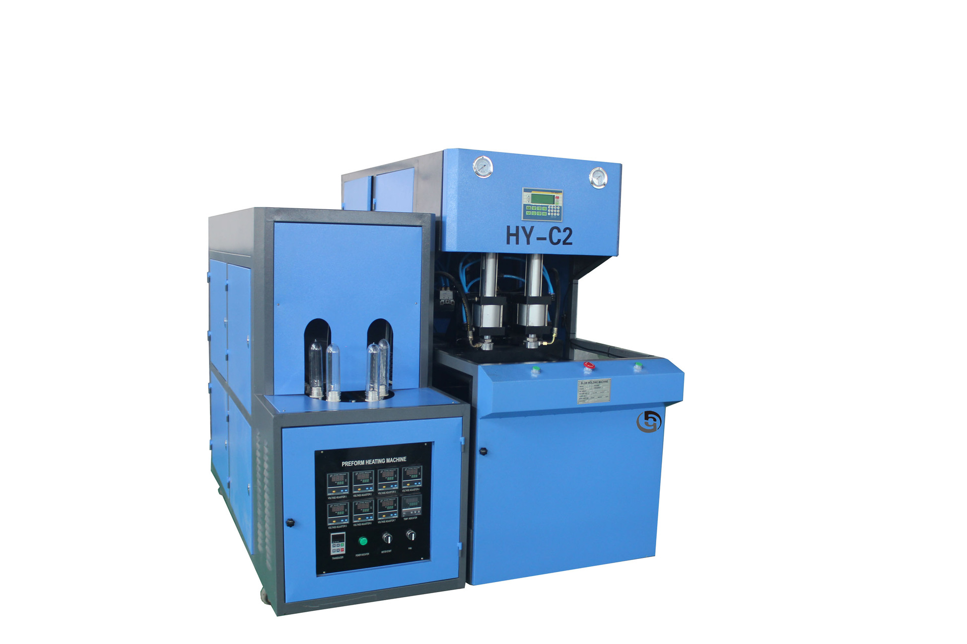 厂家现货5l2腔半自动塑料pet吹瓶机