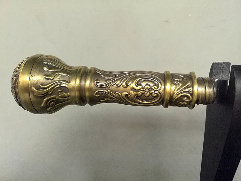 龙泉宝剑-镇宅剑 不锈钢四色圆头拐杖剑 特价 厂家直销 未开刃