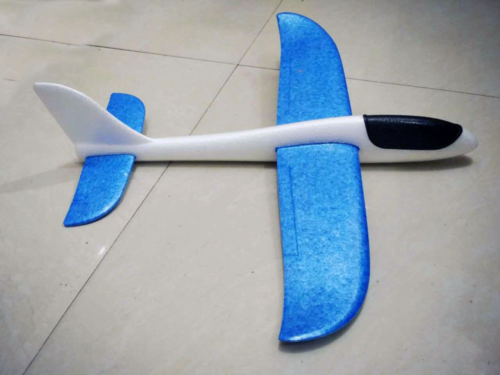 epp48cm手抛双飞飞机 手抛滑翔机 手掷滑翔机飞机 飞机模型 泡沫