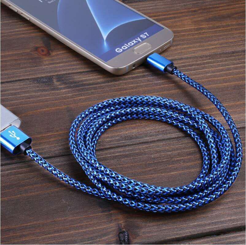 源头厂家支持验厂三星oppor7plus数据线oem定制金属壳编织数据线