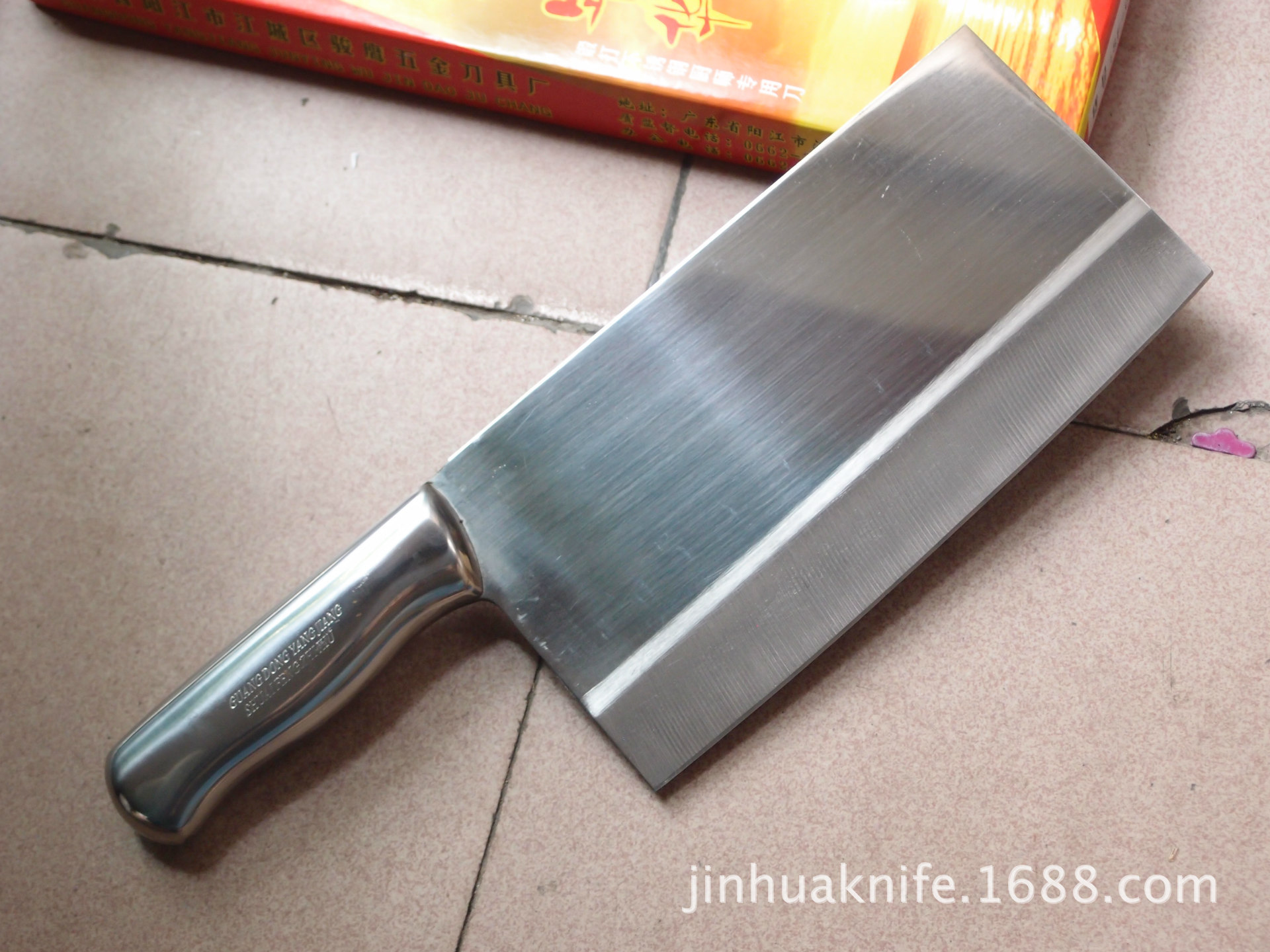 优质全钢大厨刀 帅锋不绣钢大菜刀 金色年华斩切刀 酒店厨师刀