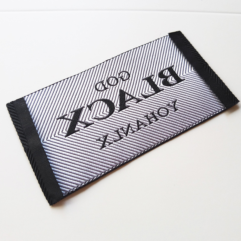 广州厂家 高档服装斜纹织唛 织唛标定做 服装领标定制 免费设计