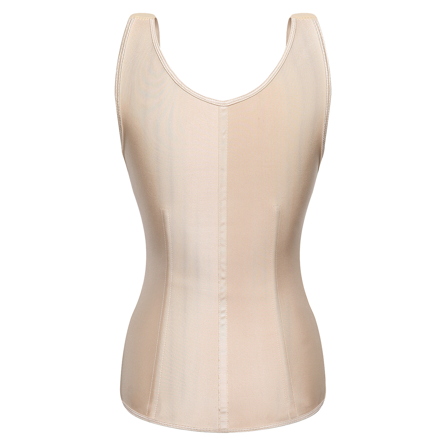 收腹背心燃脂橡胶束身衣双肩带可调节加固乳胶塑身束身衣