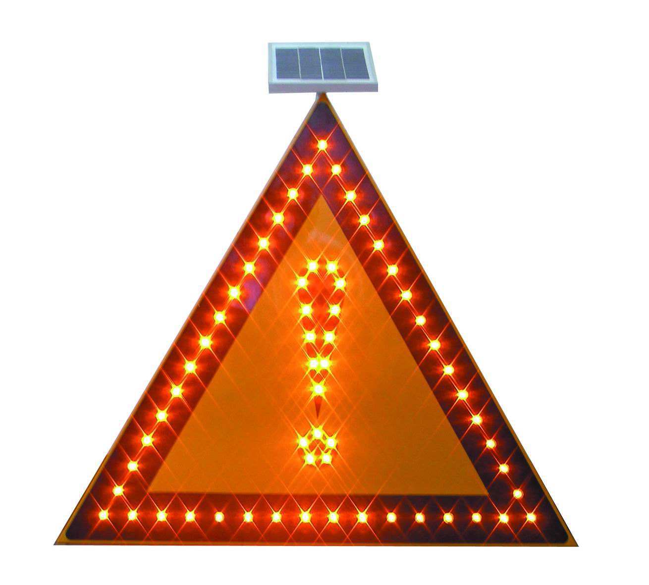 太阳能双向箭头灯交通导向灯标志灯左右导向标牌灯指示批发