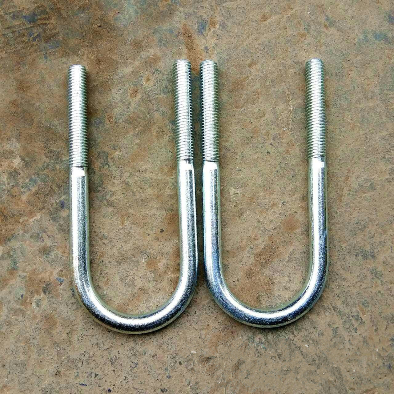 骑马螺栓 镀锌u型螺栓 /直角u型螺栓m12*52*130