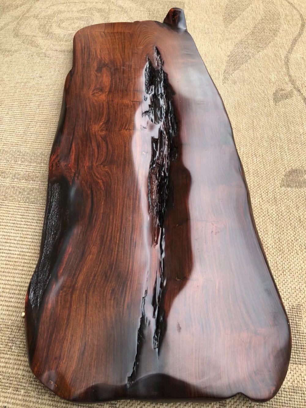 老挝大红酸枝交趾黄檀红木茶盘简约高端茶具整块实木雕刻功夫茶海