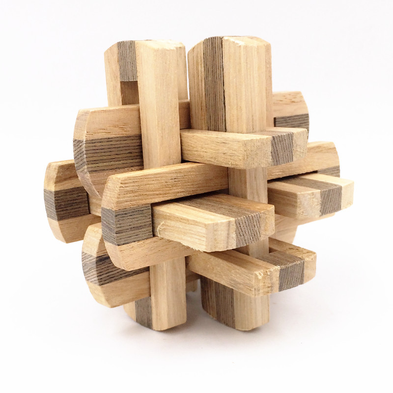 成人儿童益智力拆装木制创意礼品积木玩具孔明锁新款十二锁