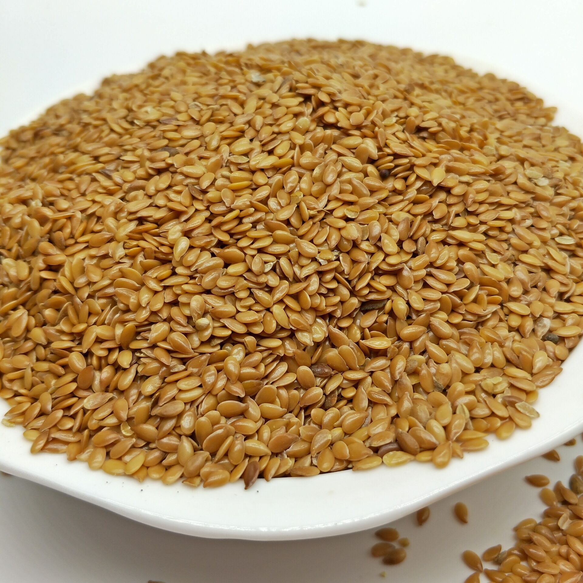 亚麻籽低温烘培熟黄金亚麻籽 五谷杂粮 磨粉榨油散装批发