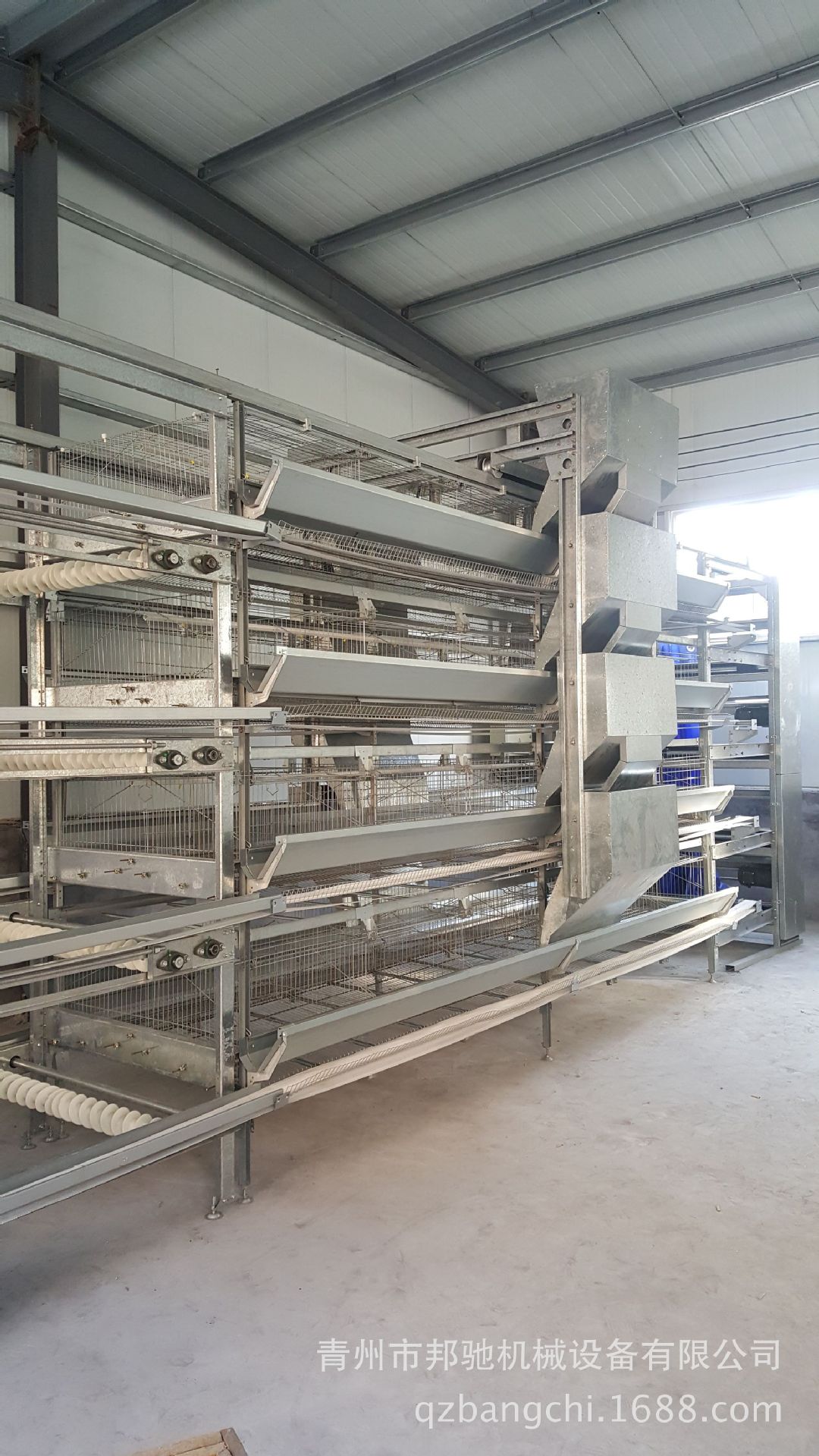 层叠式蛋鸡笼养设备 4层蛋鸡笼养设备 h型蛋鸡笼养设备
