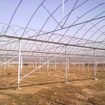 厂家直销热镀锌骨架温室大棚拱杆 连栋钢管养殖大棚配件拱杆批发