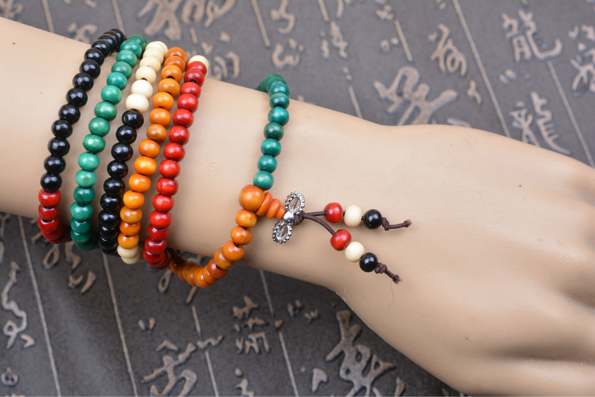 十元店热销小礼物 时尚结缘念珠仿小叶紫檀108颗佛珠手链情侣手串