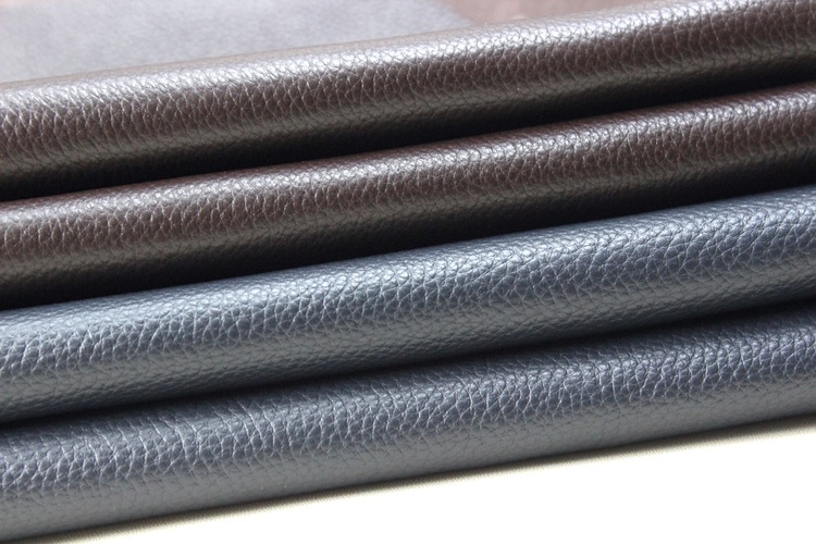 小荔枝纹头层牛皮中光黑色荔枝纹 软皮包包棕色真皮面料