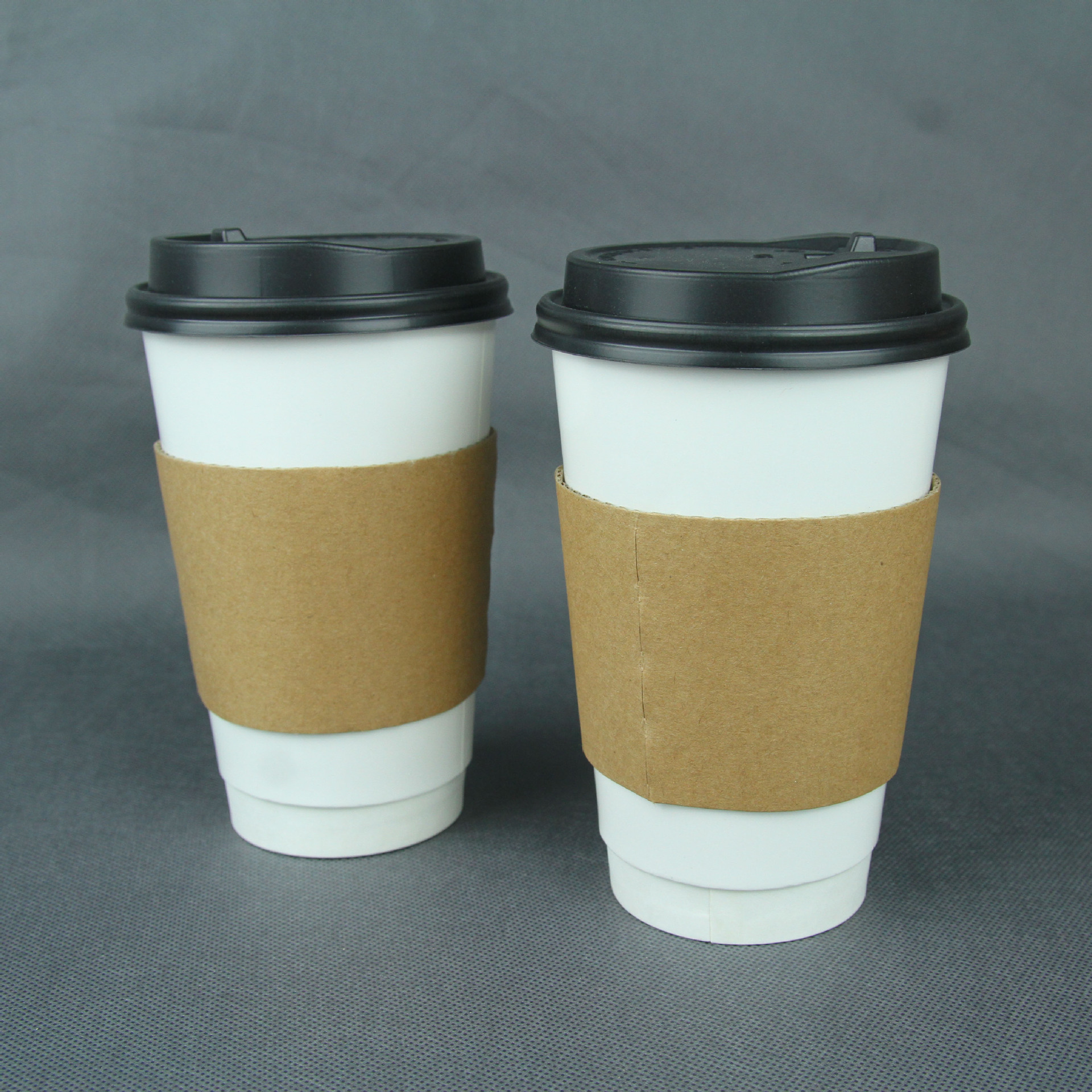 厂家批发纸杯套瓦楞纸杯套隔热纸杯套现货批发1000只