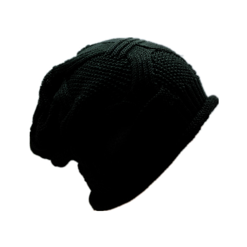 Cross-Border Hot Selling Hat Autumn and Winter Warm Knitted Hat Hip Hop Hat Amazon Pullover Wool Knit Hat Factory Wholesale