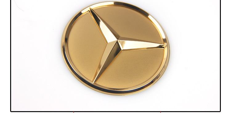 新品奔驰3d方向盘标全系方向盘标改装升级安全气囊标德国工艺车标