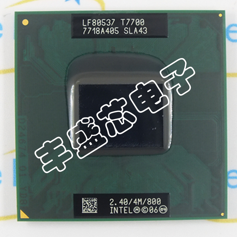 笔记本cpu t7700 2.40/4m/800 支持965芯片组