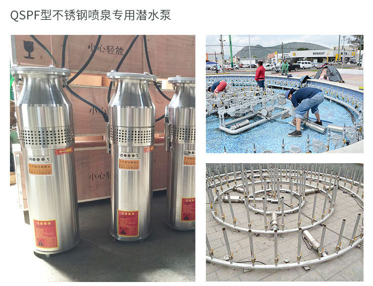 水浸式潜水泵qsp园林喷泉泵 广场公园景观喷泉潜水泵2.2kw