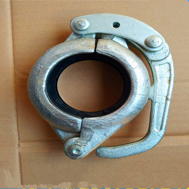 快速车泵高压管卡工程建筑配件铸造 锻造烤漆管卡 dn125泵车卡箍