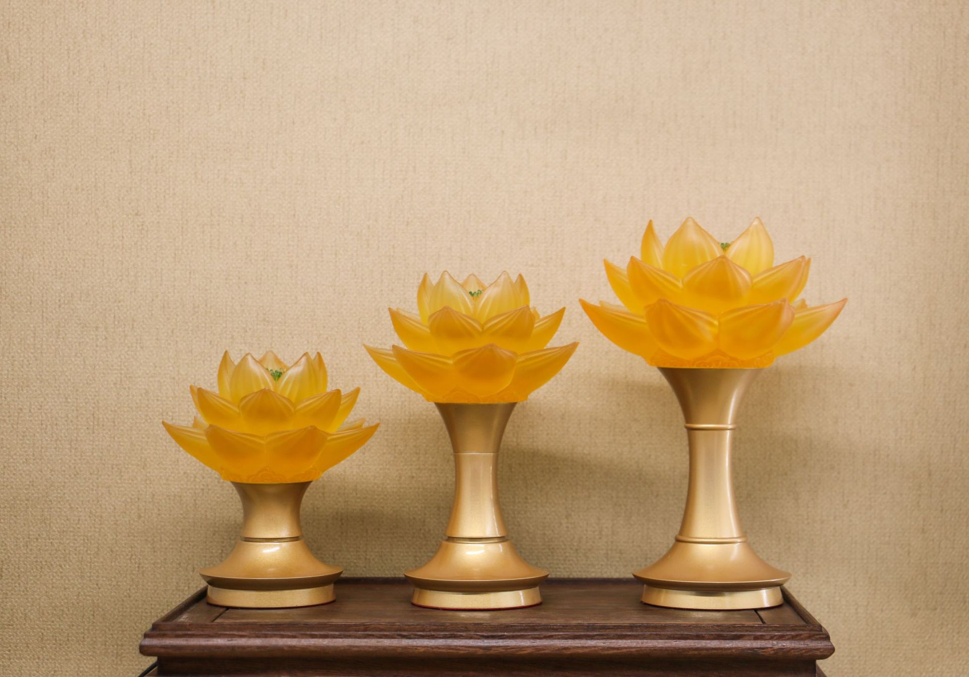 佛教用品佛堂专用莲花灯佛灯防琉璃led供灯家用供佛七色花灯批发