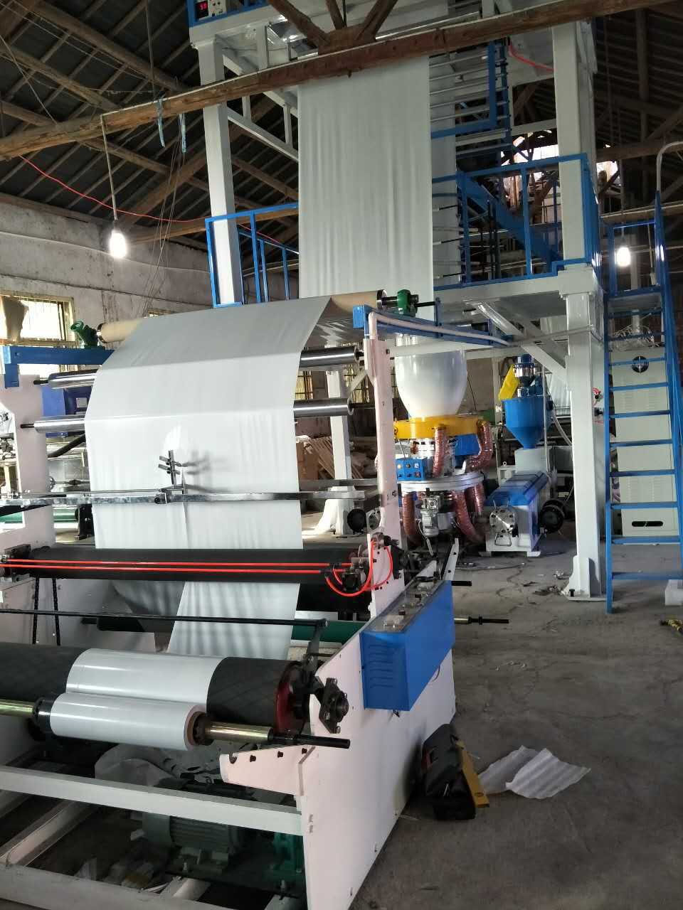 快递袋设备,双层共挤快递袋吹膜机,塑料包装袋机器,吹膜机