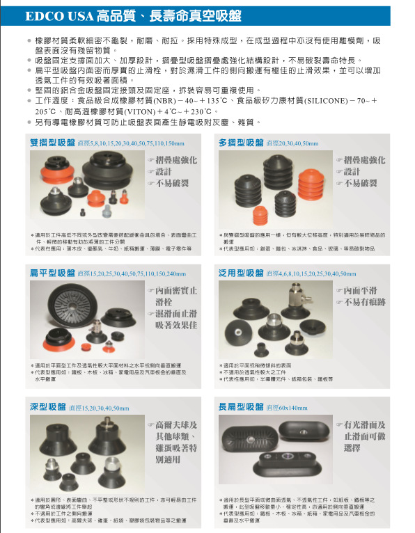 edco usa xp-bl30真空吸盘