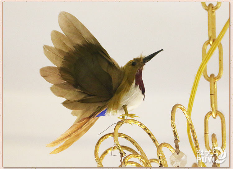 厂家直销仿真羽毛鸟蜂鸟展翅假鸟 手工制作家居摆件美晨装饰橱窗