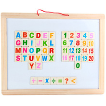 厂家批发儿童早教益智玩具 磁性拼拼乐 拼涂盒 木制画板 黑白板