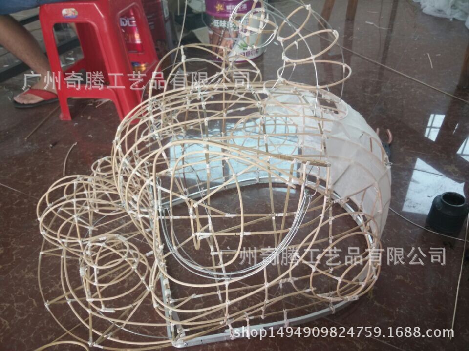 中国奇腾龙狮扎做南狮醒狮扎做来图绘作绘画佛狮马来狮配狮被狮裤