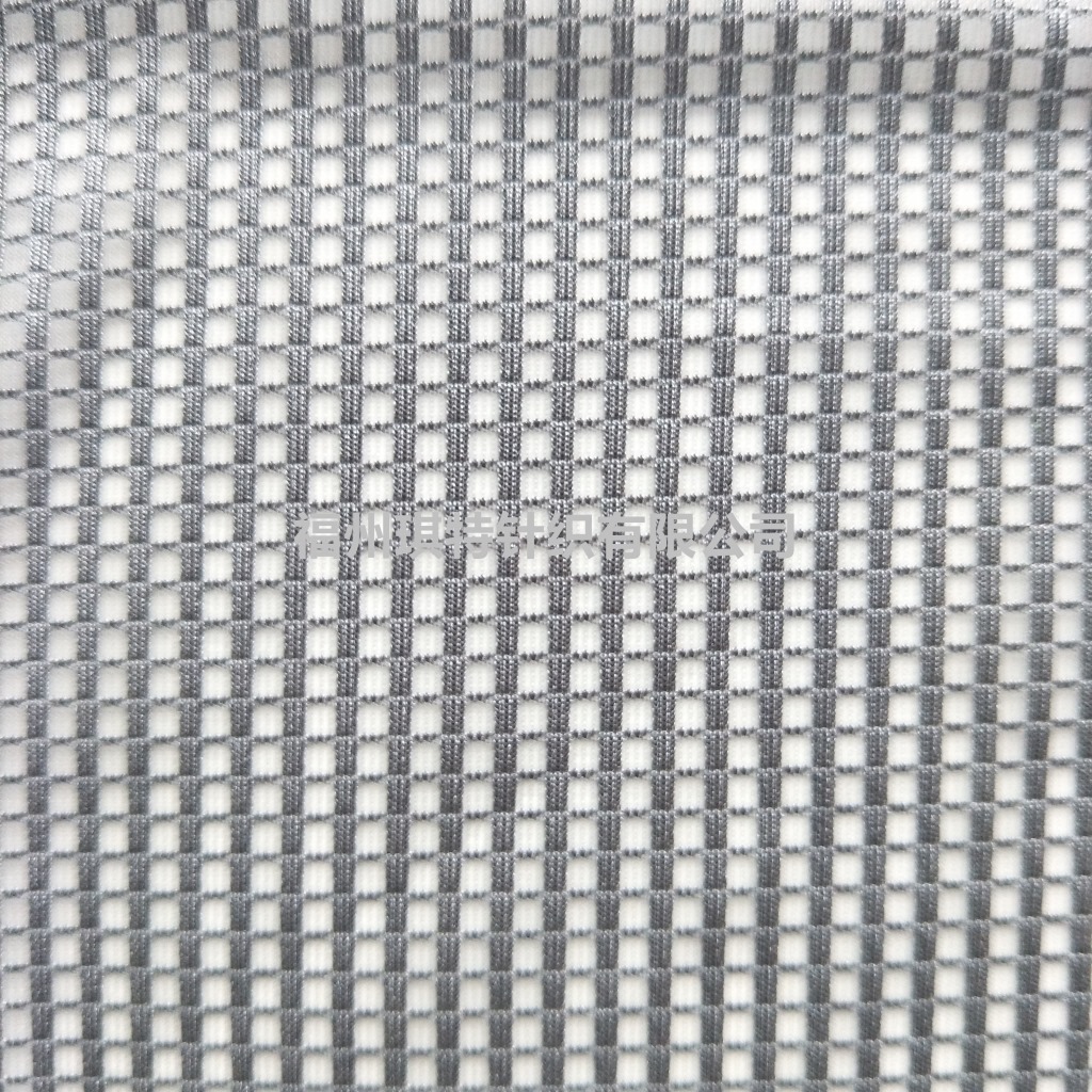 直供新品 经编三明治 方格3d网眼布 汽车坐垫箱包鞋材网布面料